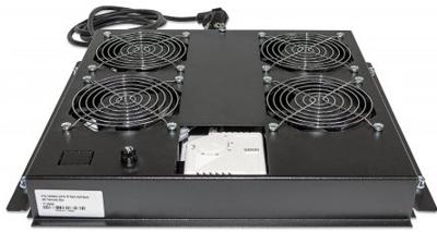 Intellinet 712866 19 inch 4 x Ventilator voor patchkast 1 HE Zwart Intellinet 712866 19 inch 4 x Ventilator voor patchkast 1 HE Zwart