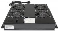 Intellinet 712866 19 inch 4 x Ventilator voor patchkast 1 HE Zwart - thumbnail