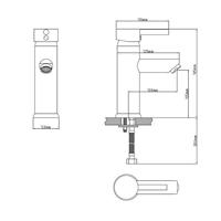 ROUSSEAU Dover ééngreeps wastafelmengkraan - thumbnail