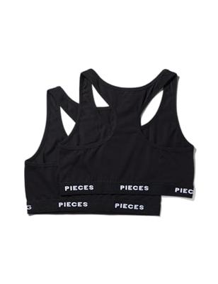 2-Pack Bustier dames Top - Zonder vulling - Katoenen bralette met brede bandjes - Bh Topje
