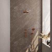 Copper Carving thermostatische inbouw regendouche SET 09 - thumbnail