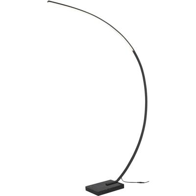 LED Vloerlamp 18W Dimbaar Rechthoek Mat Zwart Aluminium 3000K