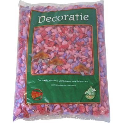 Zak a 1 kg glitter gravel mix roze Gebr. de Boon - Gebr de boon