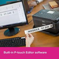 Brother PT-D800W Thermo transfer 360 x 360DPI Zwart labelprinter - thumbnail