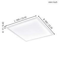 Eglo Led plafondlampSalobrena 1 40w - 4000K 60cm wit - 96153 - thumbnail