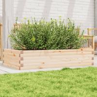 Plantenbak 110x60x23 cm massief grenenhout - thumbnail