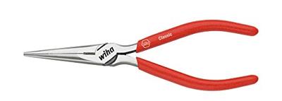 Wiha 10349 Platte rondbektang Elektronica en fijnmechanica Recht Gereedschapsstaal 160 mm