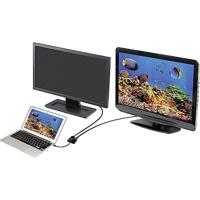 Renkforce RF-4210674 DisplayPort / HDMI / VGA Adapter [1x Mini-DisplayPort stekker - 1x HDMI-bus, VGA-bus] Zwart 15.00 cm - thumbnail