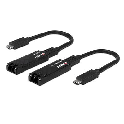 Lindy 43312 optische USB-C 3.1 verlengkabel tot 100m Lindy 43312 optische USB-C 3.1 verlengkabel tot 100m