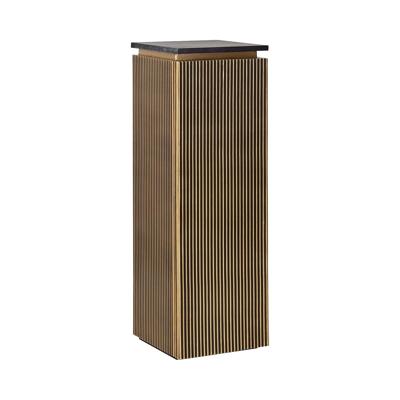 Richmond Zuil met opbergruimte 'Ironville' Marmer en Brass, 110 x 35cm