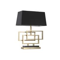 Bureaulamp Home ESPRIT Zwart Gouden 50 W 220 V - thumbnail