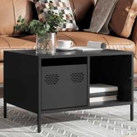 Salontafel 68,5x50x43,5 cm koudgewalst staal zwart - thumbnail