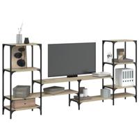 Tv-meubel 206,5x28,5x95 cm bewerkt hout sonoma eikenkleurig - thumbnail