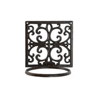 Wandsteun voor hangende bloempotten Home ESPRIT Donkerbruin Ijzer 18 x 17,5 x 18 cm - thumbnail