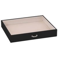 VidaXL Sieradendoosje 4-laags spiegel afsluitbaar 22,5x17,5x16,5 cm - thumbnail