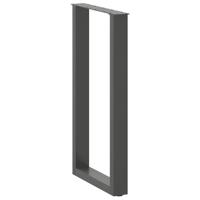 Bartafelpoten 2 st U-vormig 40x(90-91) cm staal antraciet - thumbnail