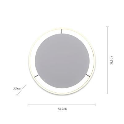 Just Light PlafondlampRitus aluminium Ø 58,5cm - 15392-95