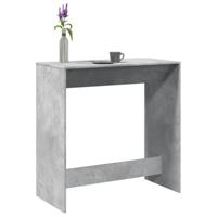 Bartafel 102x50x103,5 cm bewerkt hout betongrijs - thumbnail