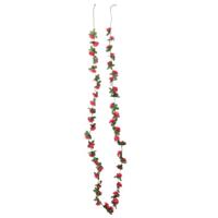 Kunstbloemslingers 6 st 250 cm lenteroos rood - thumbnail