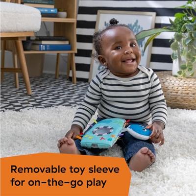 BABY EINSTEIN Ocean Explorers schommel, licht en compact, 180° draaibare stoel, inclusief speelgoed, Curious Comfort-model