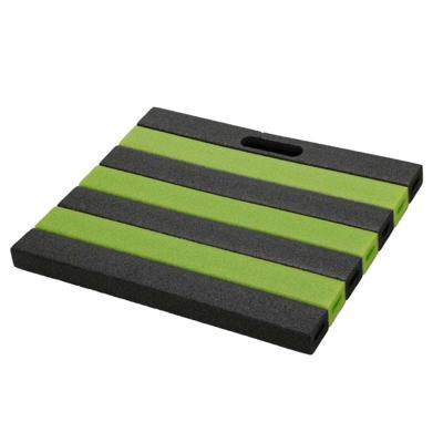 Overige Merken Kniemat 35x30 cm zwart/groen