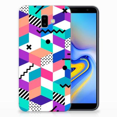 Samsung Galaxy J6 Plus (2018) | TPU Hoesje | Blokken Kleurrijk