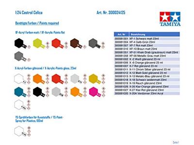 Tamiya 300024125 Castrol Celica Auto (bouwpakket) 1:24