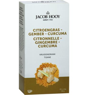 Jacob Hooy Citroengras Gember Curcuma Kruidendrank