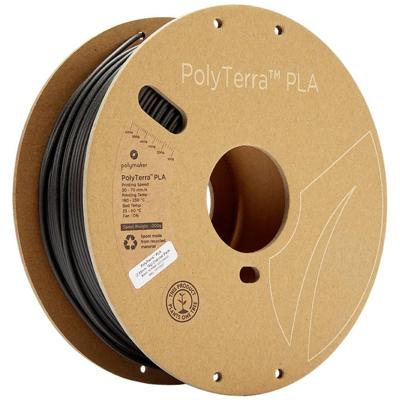 Polymaker 70821 PolyTerra PLA Filament PLA kunststof Gering kunststofgehalte 2.85 mm 1000 g Zwart (mat) 1 stuk(s)
