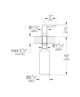Grohe Cosmo zeepdispenser 400 ml. Supersteel