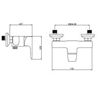 Douchemengkraan BWS Karsten Force Chroom - thumbnail