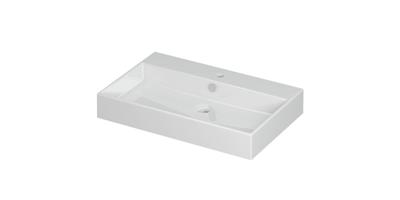 Wastafel Unlimited Porselein met 1 kraangat 70 cm x 45 cm x 11 cm Glans wit 0202031