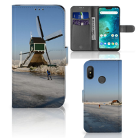 Xiaomi Mi A2 Lite | Flip Cover | Schaatsers - thumbnail