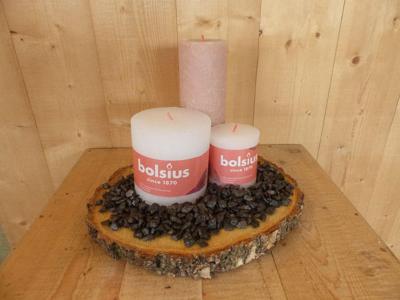 Kaarsen set Bolsius 3 stuk wit met lichtroze met zwarte steentjes Warentuin Mix - Warentuin mix Kaarsen set Bolsius 3 stuk wit met lichtroze met zwarte steentjes Warentuin Mix - Warentuin mix