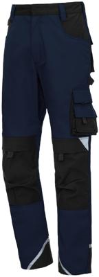 NITRAS SAFETY broek met tailleband "motion tex plus " bundh. size 54 navy/sw nitras motion tex plus