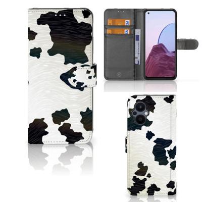 OPPO Reno 8 Lite | OnePlus Nord N20 | Telefoonhoesje | Met pasjeshouder | Koeienvlekken