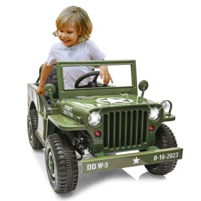 Jamara Ride-on Jeep Willys MB Army groen 12V Jamara Ride-on Jeep Willys MB Army groen 12V