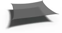 Platinum | Coolfit Schaduwdoek Vierkant 360 x 360 cm | Antraciet - thumbnail