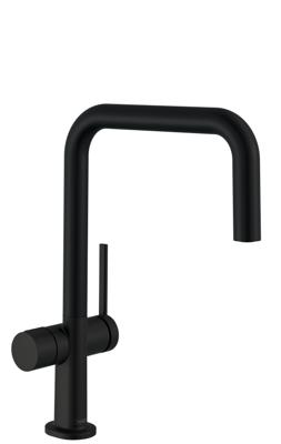 Hansgrohe Talis M54 ééngreeps keukenmengkraan U 220 met stopkraan voor vaatwasser, mat zwart