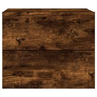 Nachtkastjes met LED's 2 st wandgemonteerd gerookt eikenkleurig - thumbnail