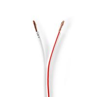 Speaker-Kabel | 2x 2,50 mm2 | 100 m | Folieverpakking | Wit - thumbnail