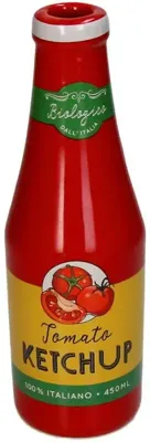 Kersten vaas aardewerk ketchup 7x21.5cm rood