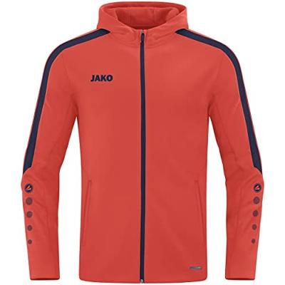 JAKO 6823 Jas Met Kap Power - Flame/Marine - XL