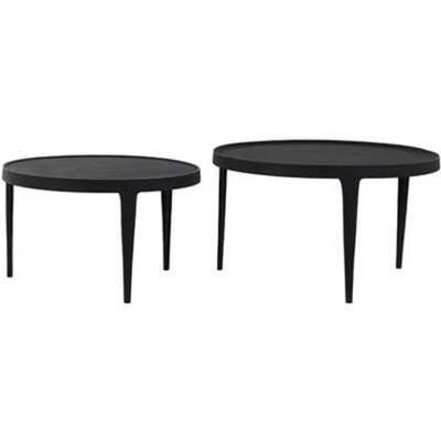Light & Living Salontafel 'Tobias' Set van 2 stuks, kleur Zwart Light & Living Salontafel 'Tobias' Set van 2 stuks, kleur Zwart
