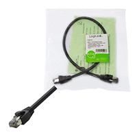LogiLink CQ8053S RJ45 Netwerkkabel, patchkabel CAT 8.1 S/FTP 2.00 m Zwart Halogeenvrij 1 stuk(s) - thumbnail