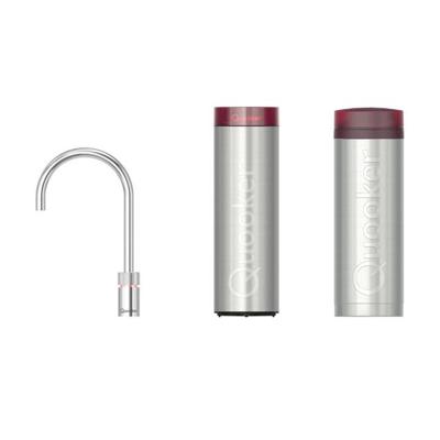 Quooker Nordic Round kokendwaterkraan - draaibare uitloop - PRO3 incl. Cube reservoir - Warm / kokend / bruisend / gefilterd water - Chroom 3NRCHR-CUBE Quooker Nordic Round kokendwaterkraan - draaibare uitloop - PRO3 incl. Cube reservoir - Warm / kokend / bruisend / gefilterd water - Chroom 3NRCHR-CUBE