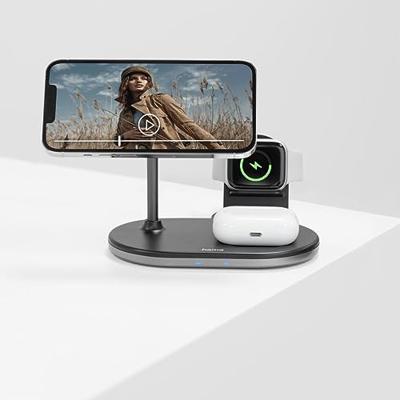 Hama 3in1 Draadloos Oplaadstation MagCharge Multi Voor IPhone AirPods En Watch