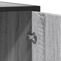 Dressoir 134x35x76 cm bewerkt hout grijs sonoma eikenkleurig - thumbnail