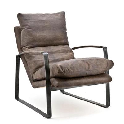 Eleonora Leren Fauteuil 'Lex' kleur donkerbruin leder Eleonora Leren Fauteuil 'Lex' kleur donkerbruin leder