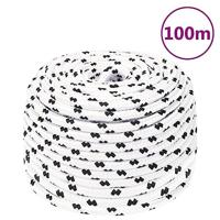 Boottouw gevlochten 6 mmx100 m polyester wit4 - thumbnail